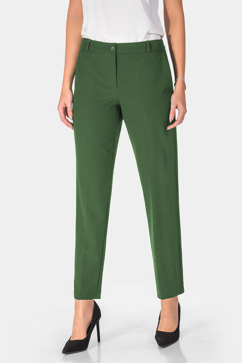 Κομψό πράσινο γυναικείο παντελόνι 3103-05 Ecesu