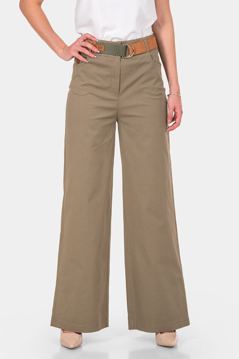 Βαμβακερό γυναικείο παντελόνι 18970-06 Kadelli