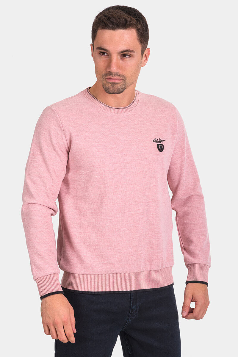 Μονόχρωμο ανδρικό πουλόβερ 27643-50 MCL