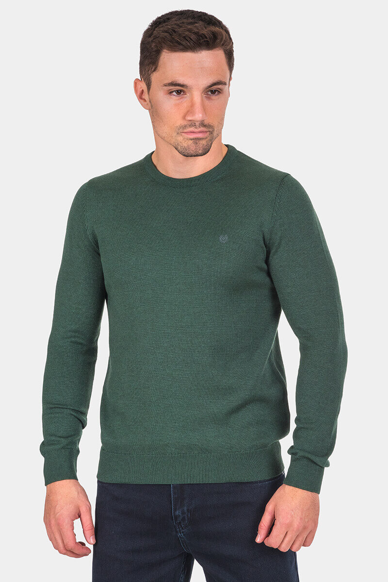 Μονόχρωμο ανδρικό πουλόβερ 33006-25 MCL