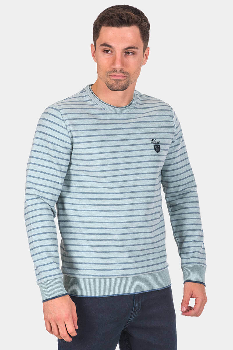 Ανδρικό ριγέ πουλόβερ 39681-04 MCL