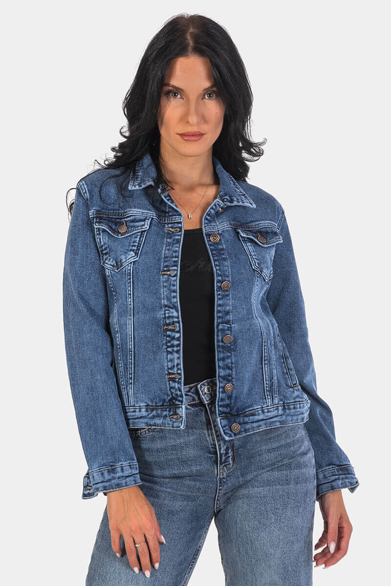 Γυναικείο τζιν μπουφάν 7276-76 Lacarino