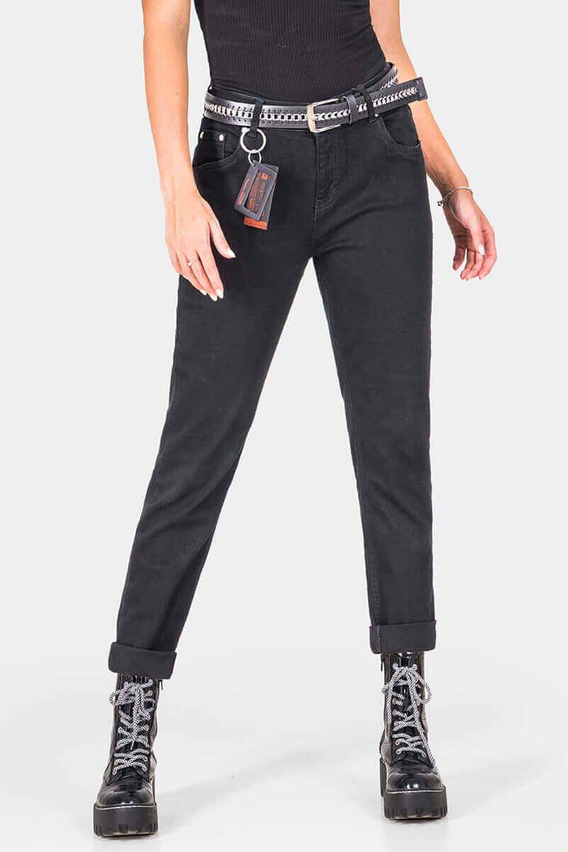 Бойфренд дамски дънки 6357-80 INDIGO Fashion