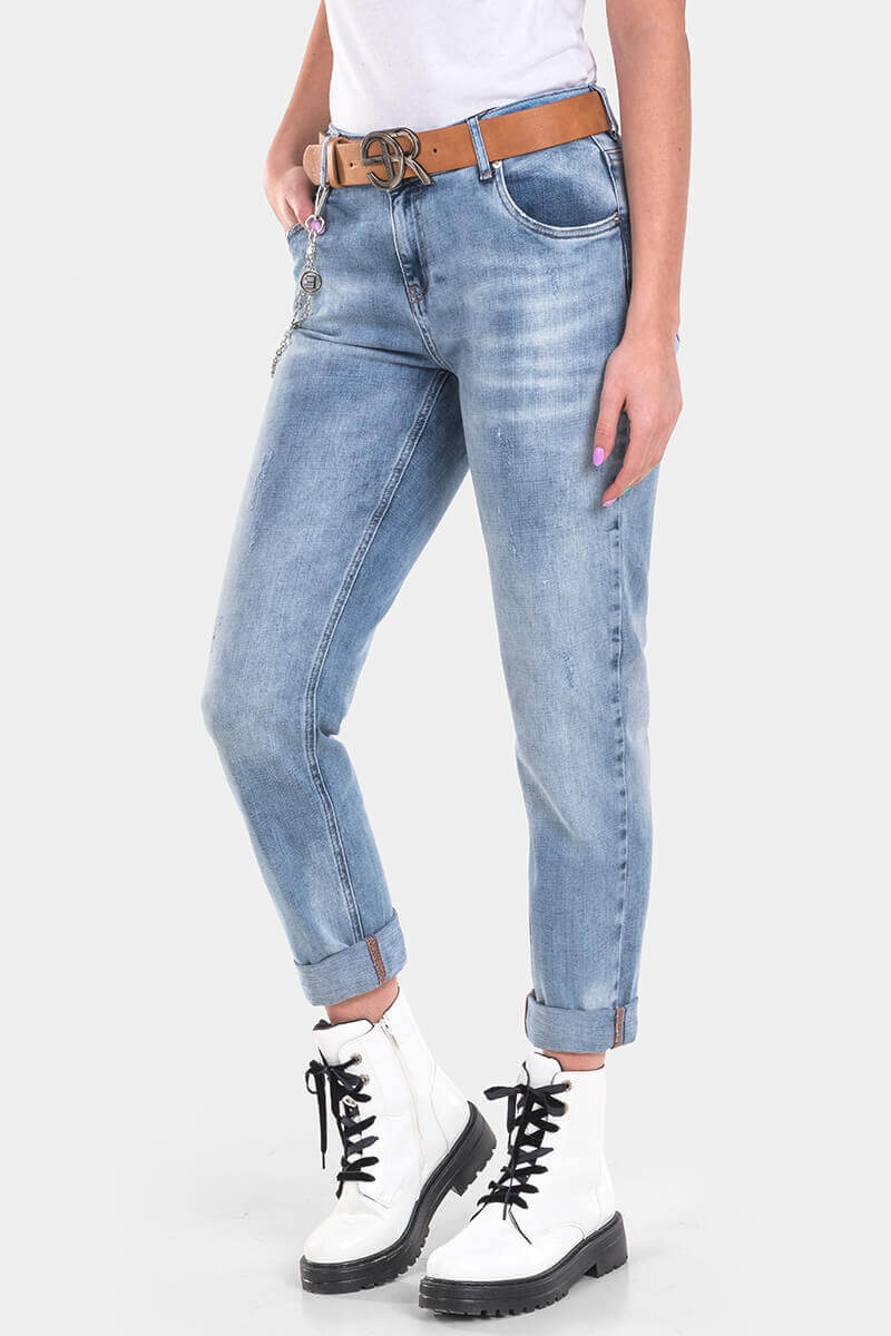 Boyfriend τζιν 6446 - μπλε