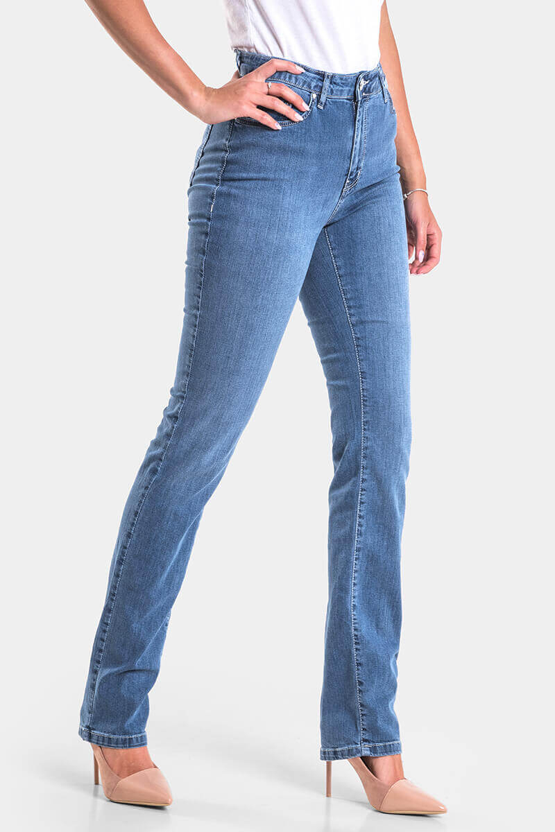 Класически дамски дънки Lady XL 6621 INDIGO Fashion