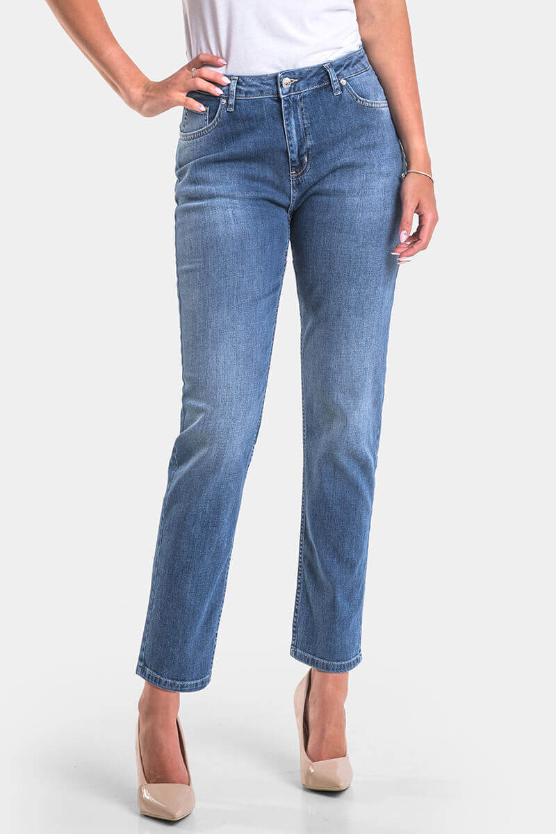 Boyfriend fit τζιν 6695 Lacarino - μπλε