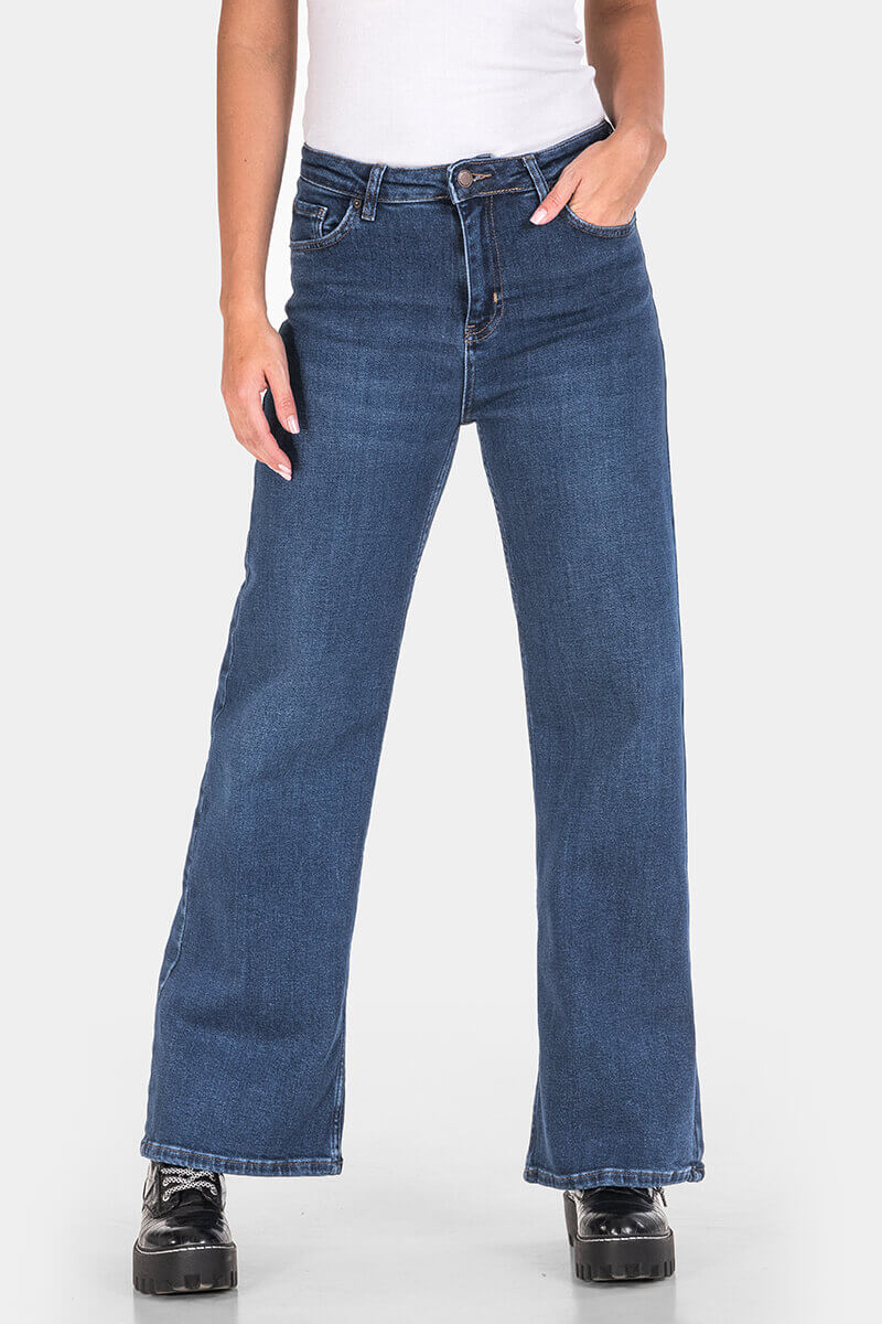 Wide Leg γυναικείο τζιν 7596-77 Nita / Lacarino