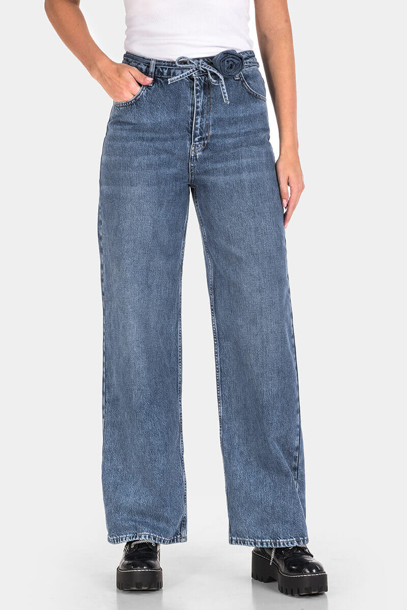 Wide Leg γυναικείο τζιν 8025-76 / Lacarino