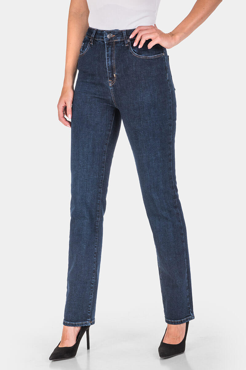 Straight fit γυναικείο τζιν 8063-79 Lady XL / Lacarino