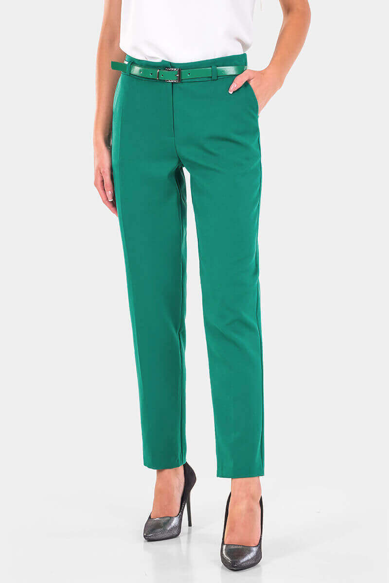 Κομψό πράσινο γυναικείο παντελόνι 0230P-04 Mischka