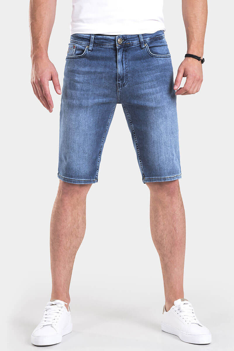 Мъжки дънкови бермуди 15055 INDIGO Fashion