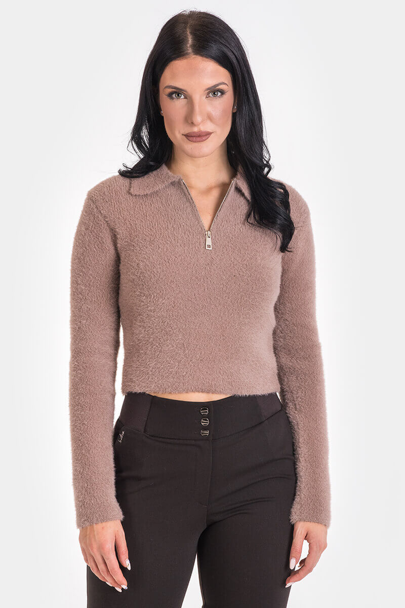 Γυναικεία μπλούζα με φερμουάρ 92629-45 Avrile