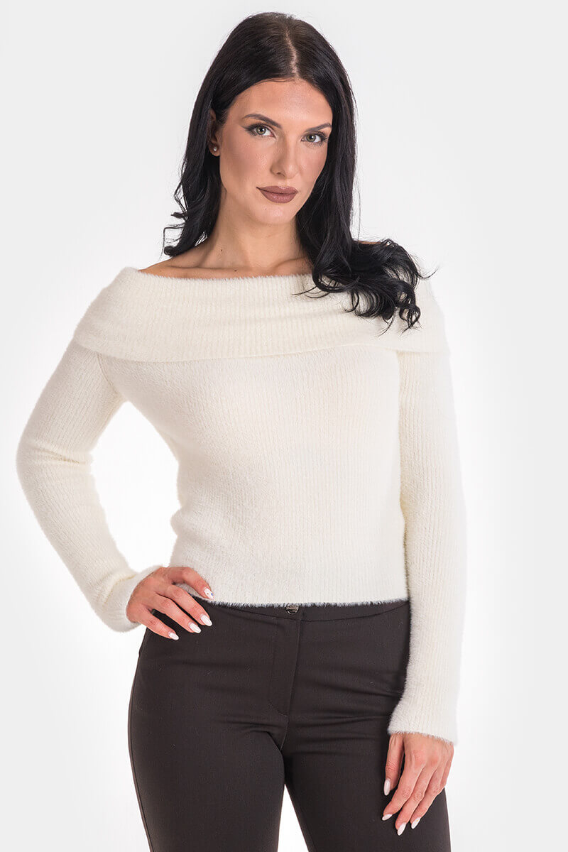 Γυναικεία πλεκτή μπλούζα 4198-01Nisan