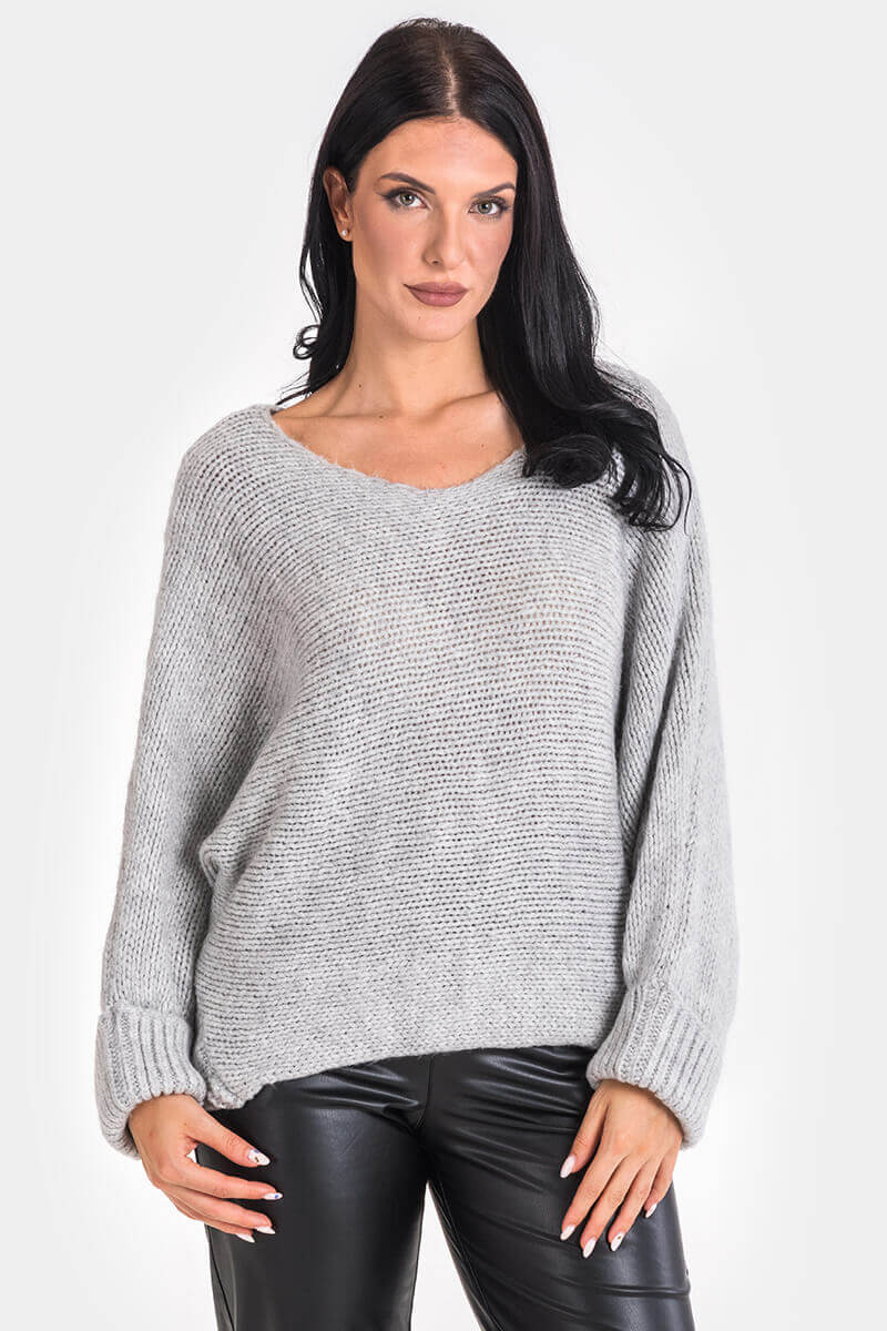 Γυναικεία πλεκτή μπλούζα 4338-11 Nisan
