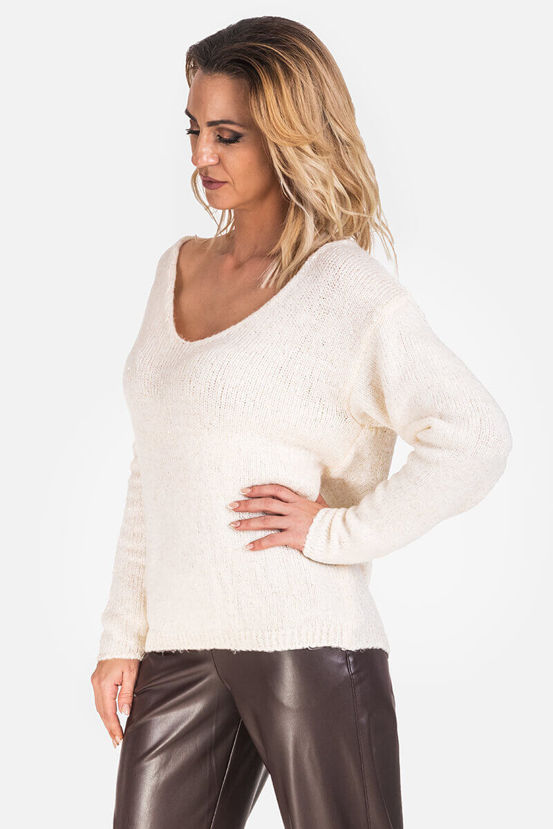 Γυναικεία πλεκτή μπλούζα 4080-02 Nisan