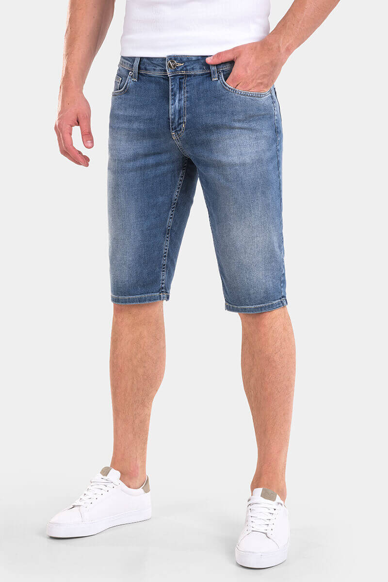 Мъжки дънкови бермуди 6295 INDIGO Fashion