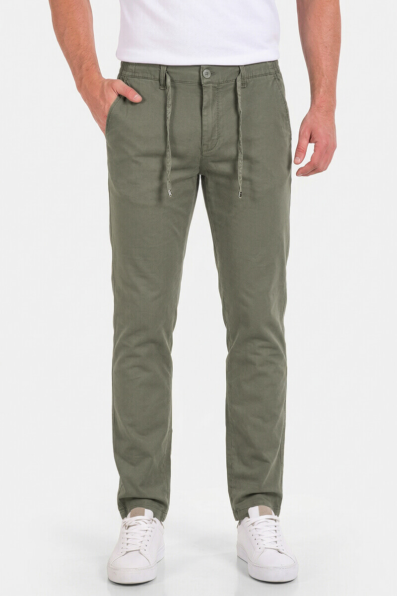 Мъжки спортно-елегантен панталон с връзки 7695-06 Lacarino