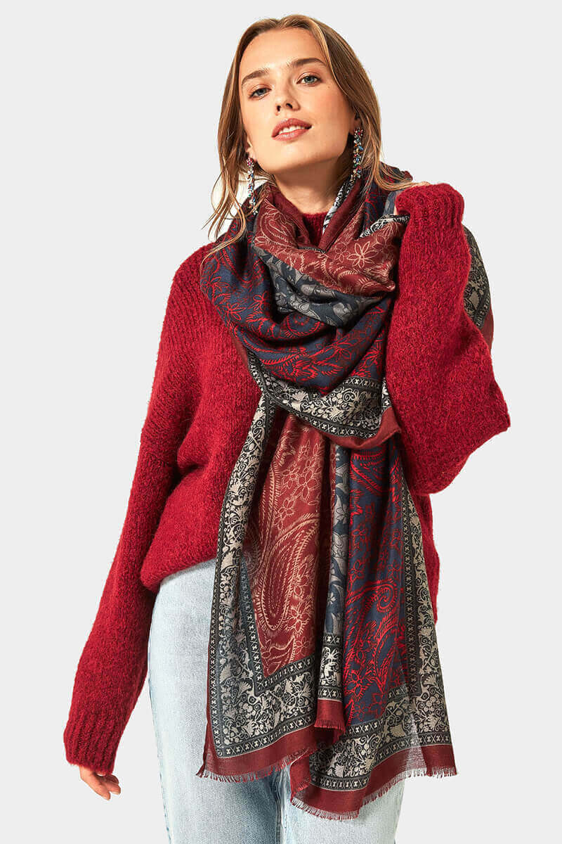 Γυναικείο φουλάρι 11188-30 Indigo